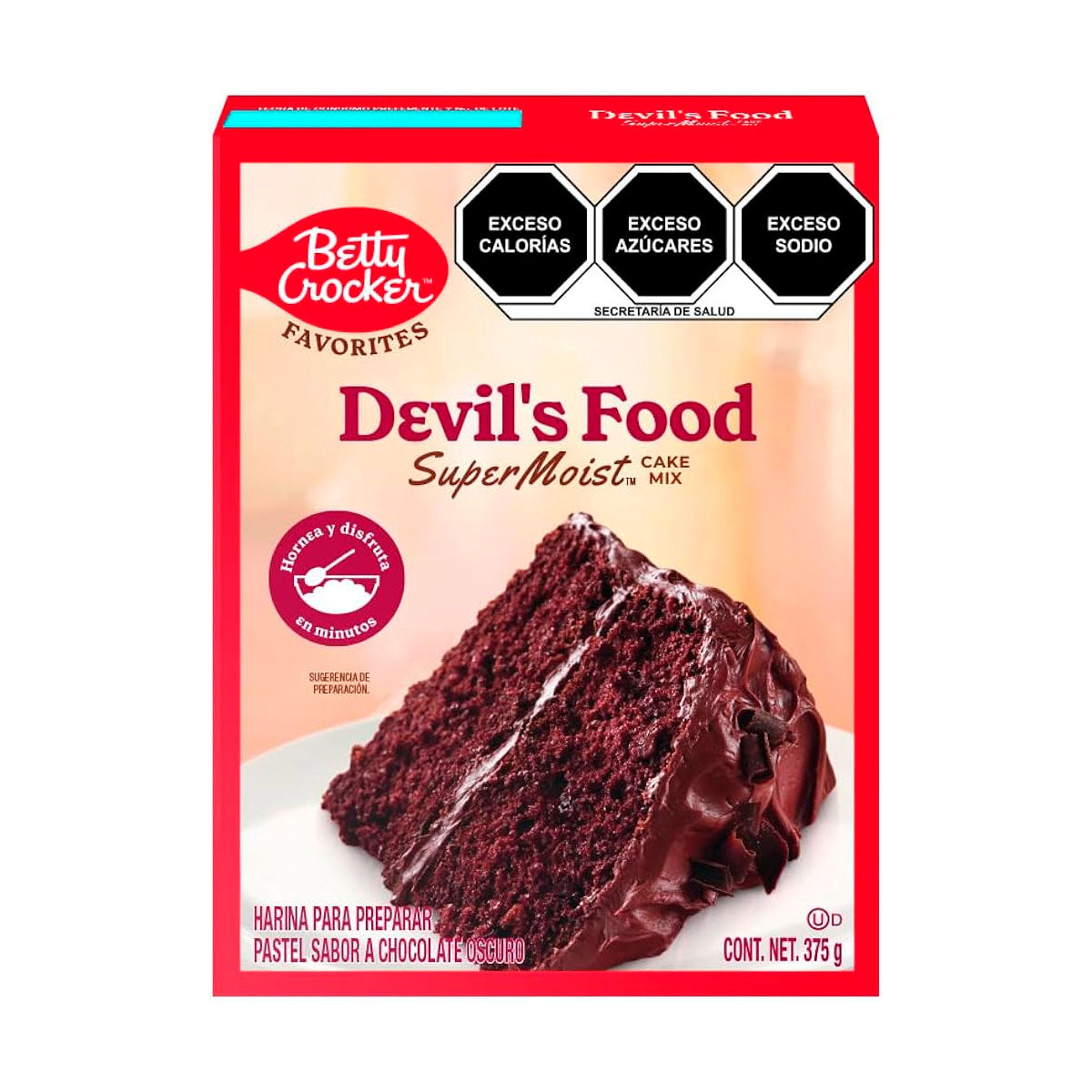 Harina Para Preparar Pastel Betty Crocker Super Moist Devils 375 GRS