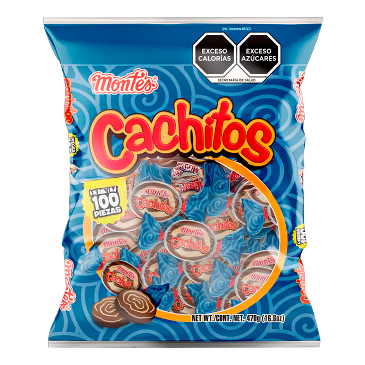 Dulce Chicloso Cachitos Montes 100 PZS