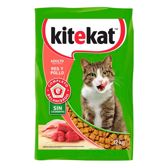 Alimento Para Gato Kite Kat Adulto Carne Y Pollo 12 KGS