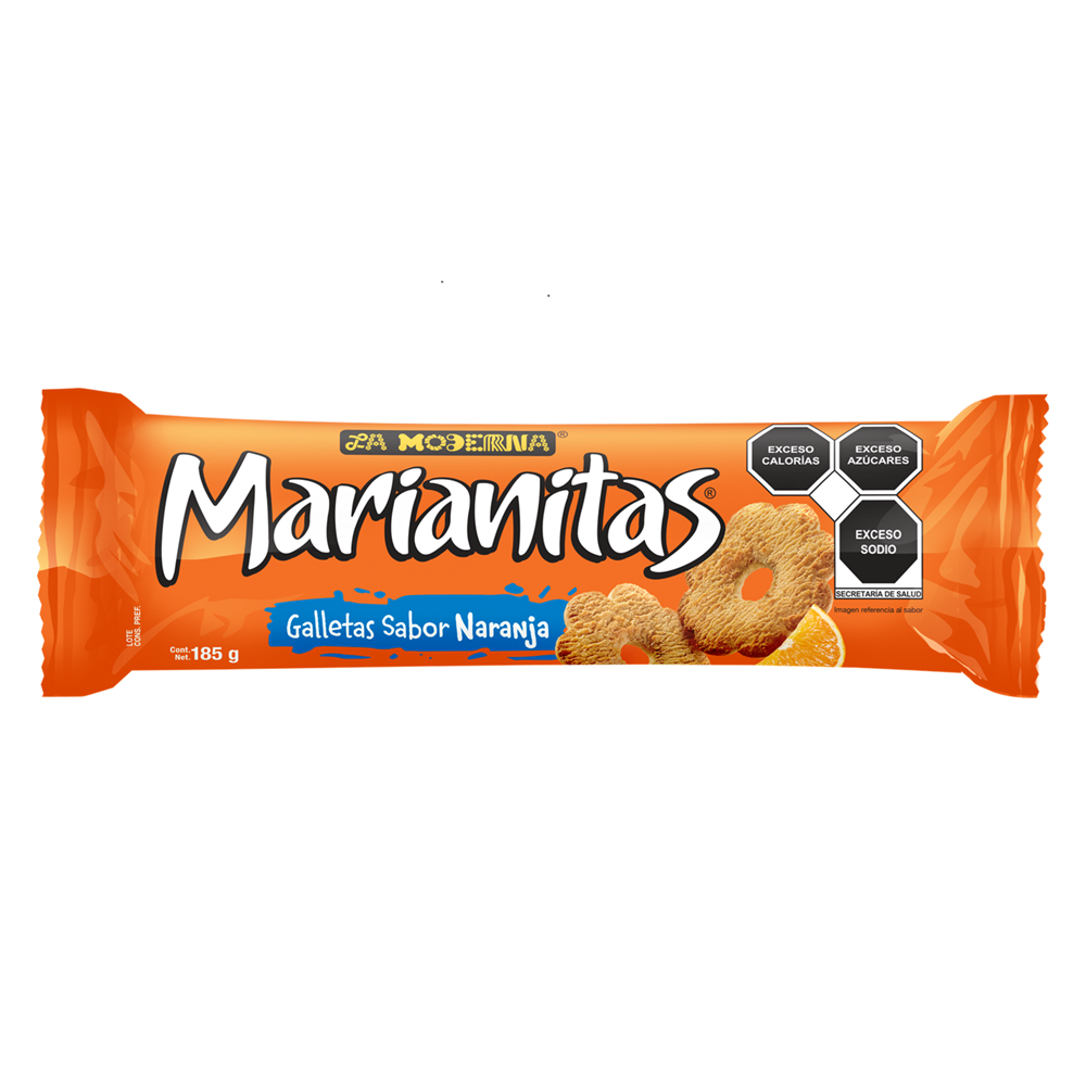 Galletas Marianitas Naranja La Moderna 185 G