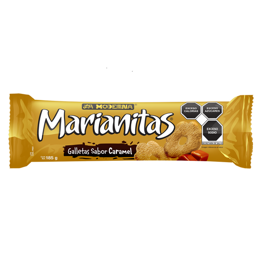 Galletas Marianitas Caramel La Moderna 185 G