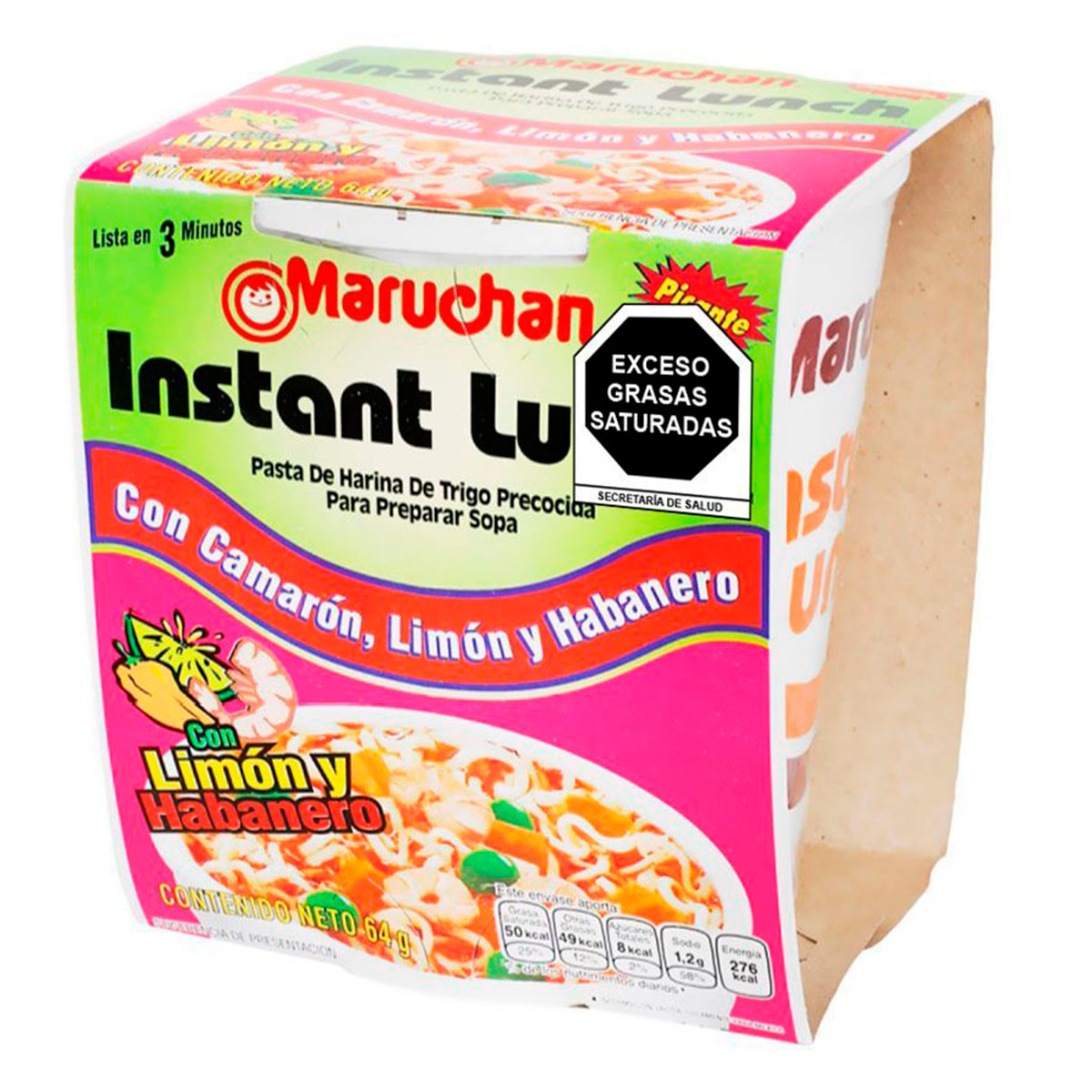 Sopa Instantanea Maruchan Camaron Habanero 1 PZS