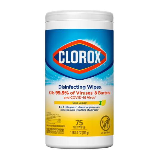 T Hum Clorox Wip Desinf Limon Clorox Wipes Lemon 75 PZS