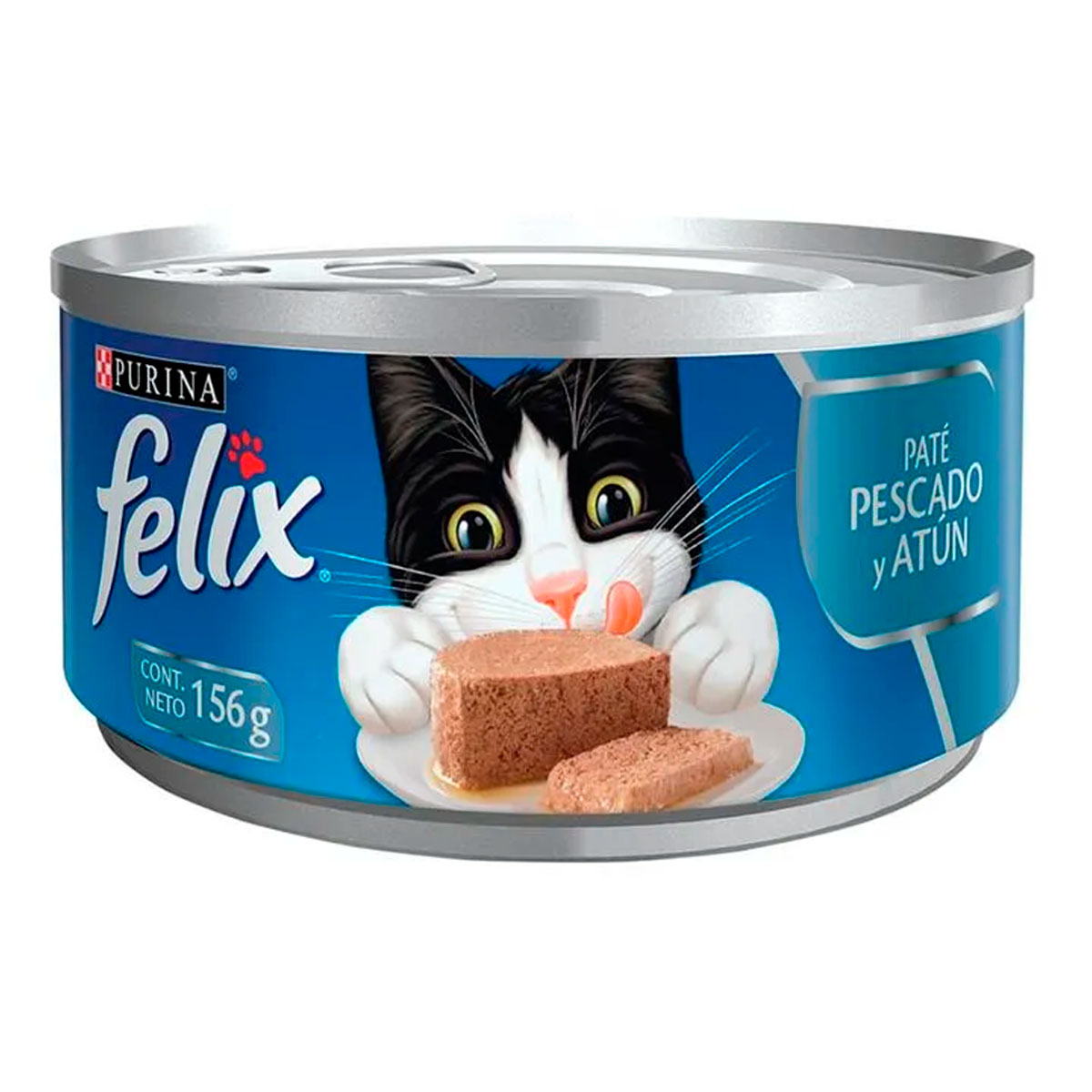 Alimento Para Gato Felix Original Atun Pate Pescado 156 GRS