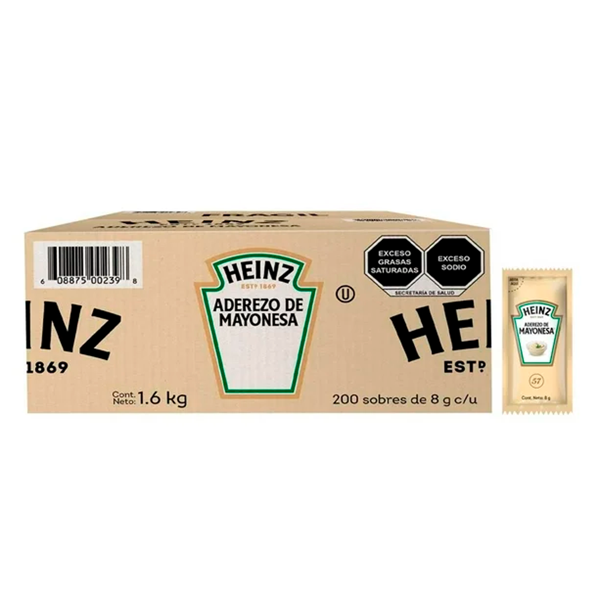 Aderezo De Mayonesa Heinz 8 GRS