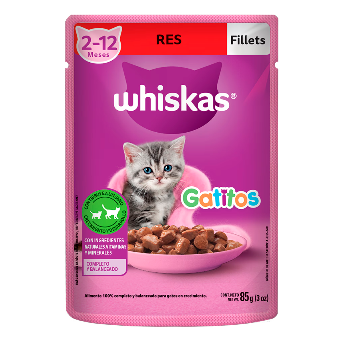 Sobres Whiskas Gatitos Res 85 Gr 85 GRS