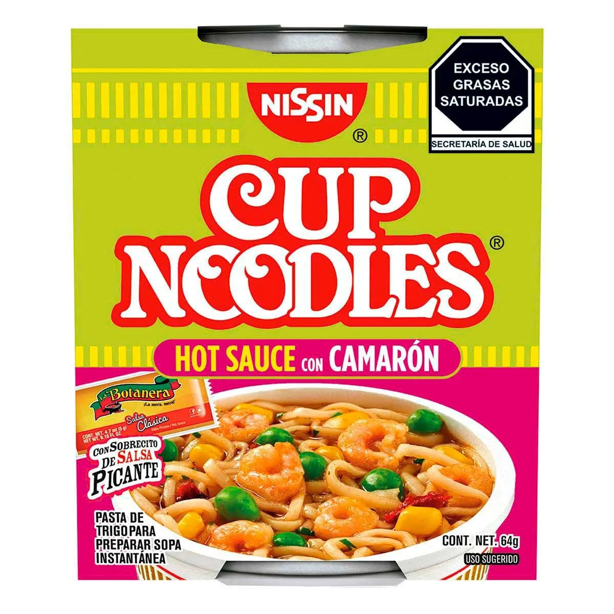 Sopa INSTANTANEA Nissin Hot Sauce Camaon 64 GRS