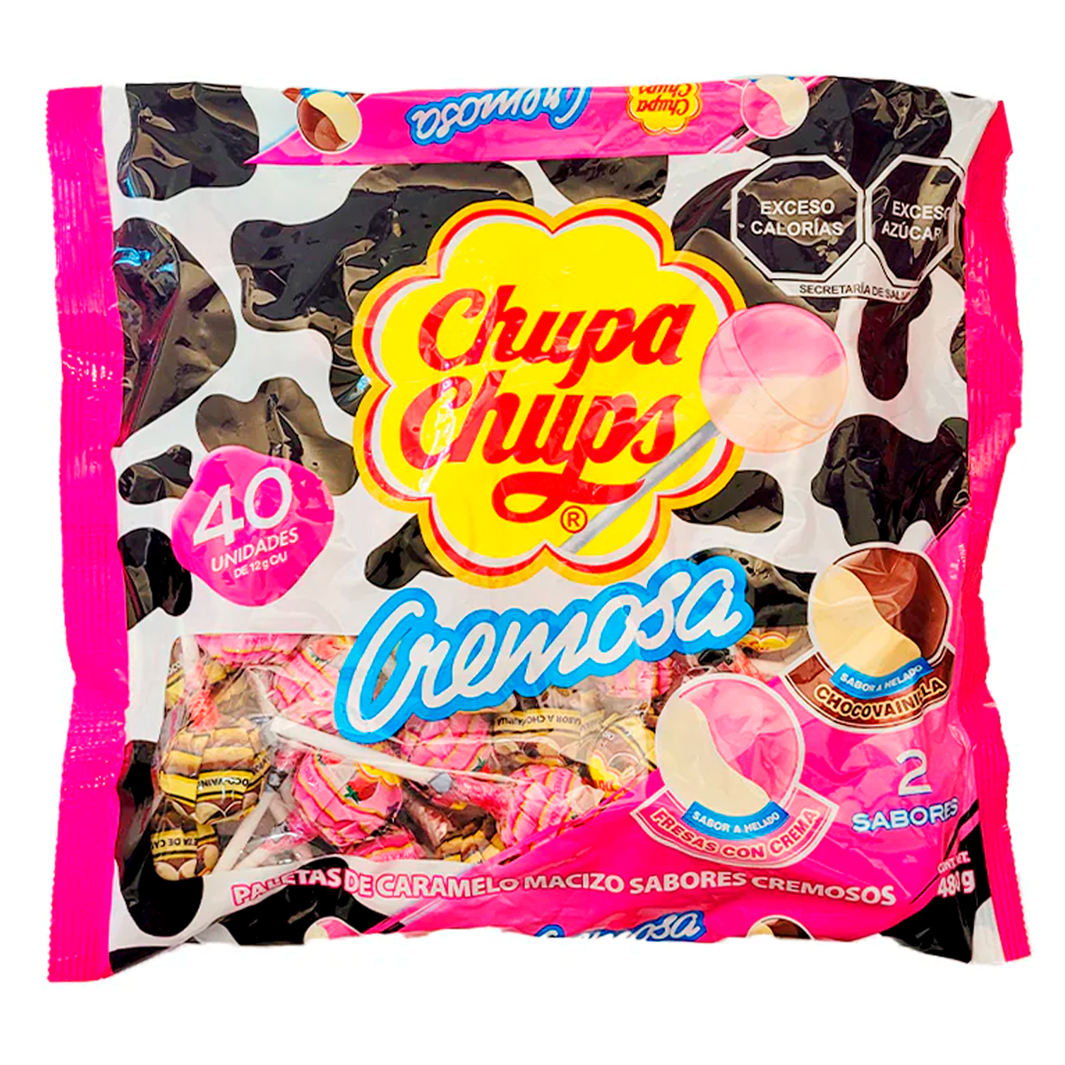 Exh Paleta Chupa Chups Cremosa Chupa Chups 40 PZS