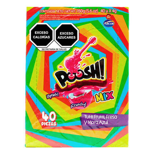 Chicle Arcor Poosh Mix 40 PZS