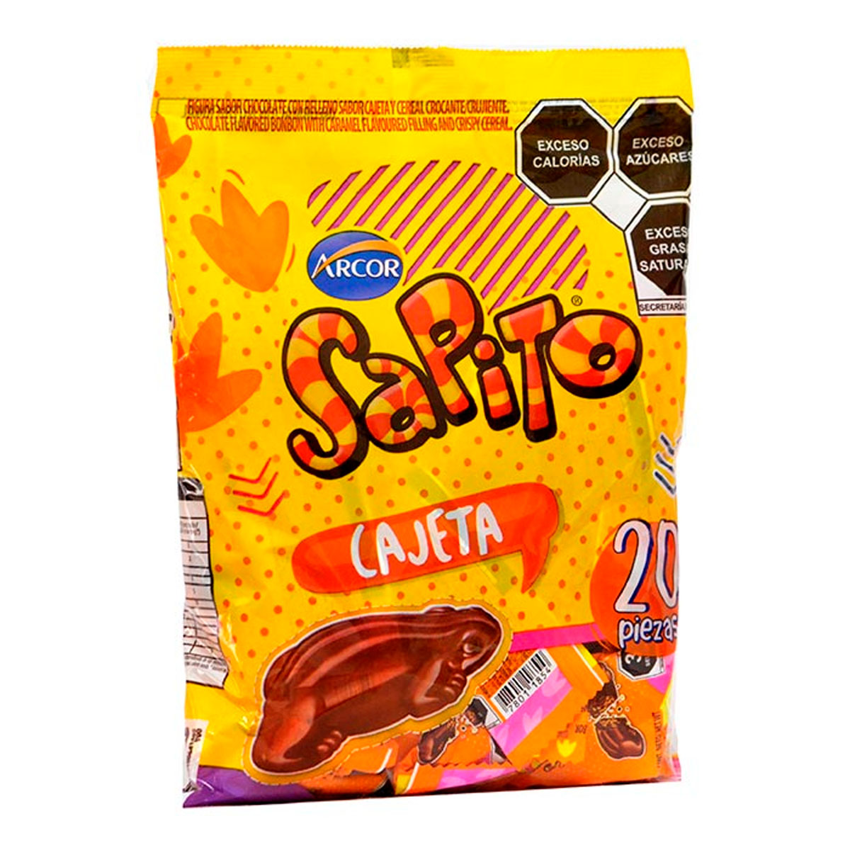 Dulce Arcor Chocolate Sapito Cajeta 10 GRS