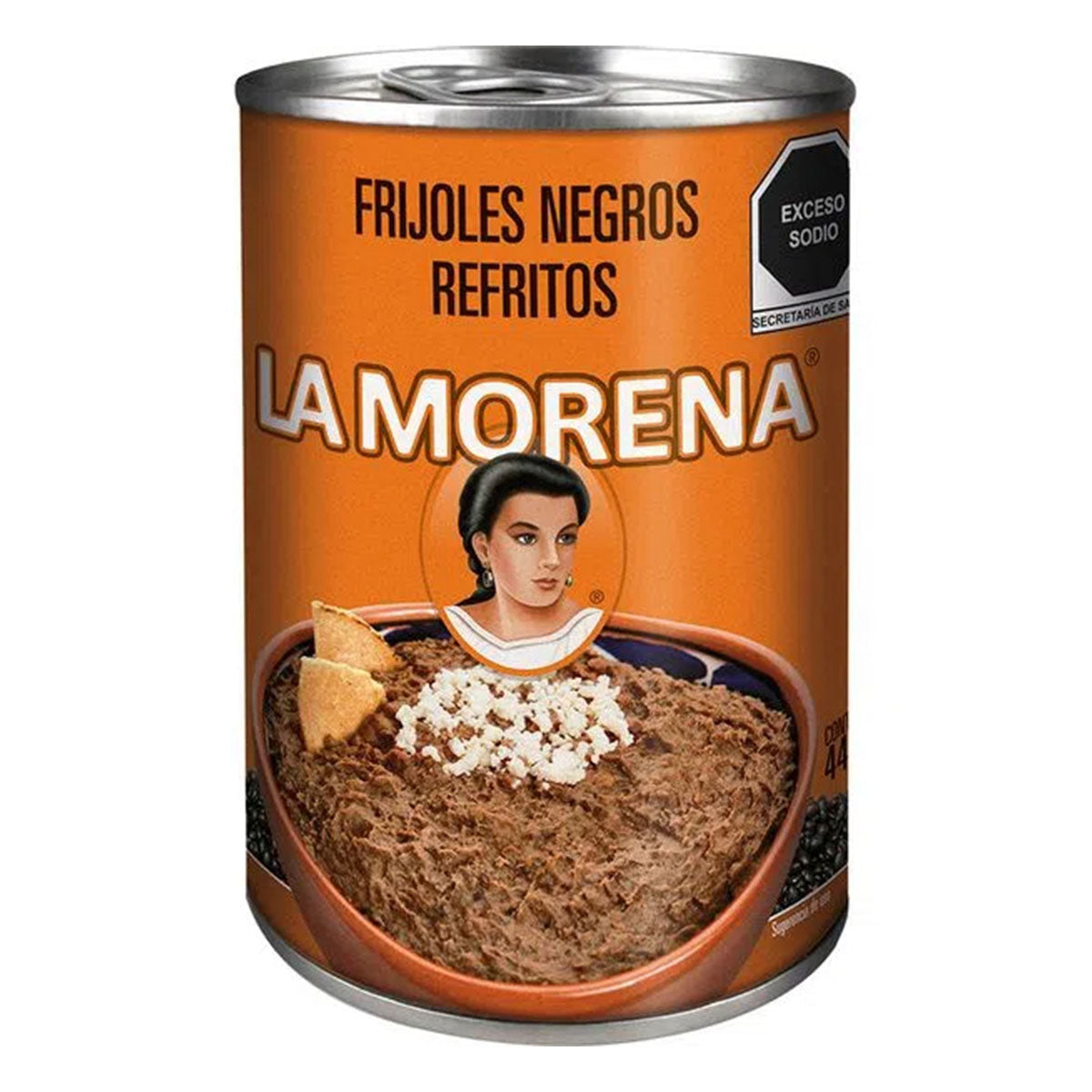 Frijol La Morena Negros Refritos 440 GRS