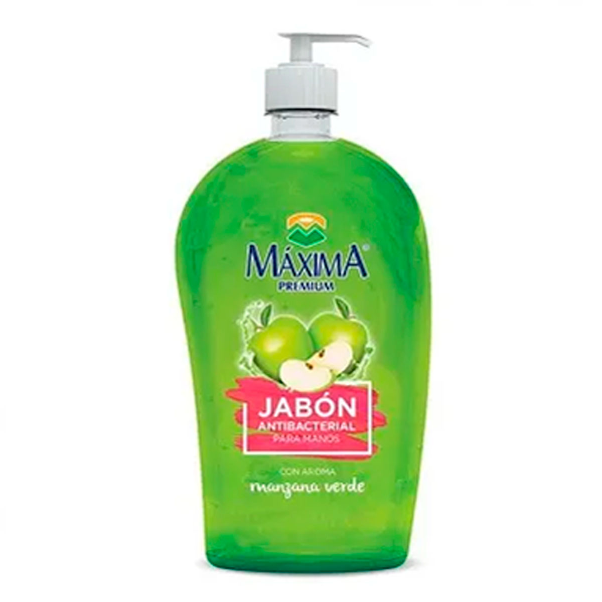 JABON LIQUIDO PARA MANOS MAXIMA MANZANA VERDE 500 MLL