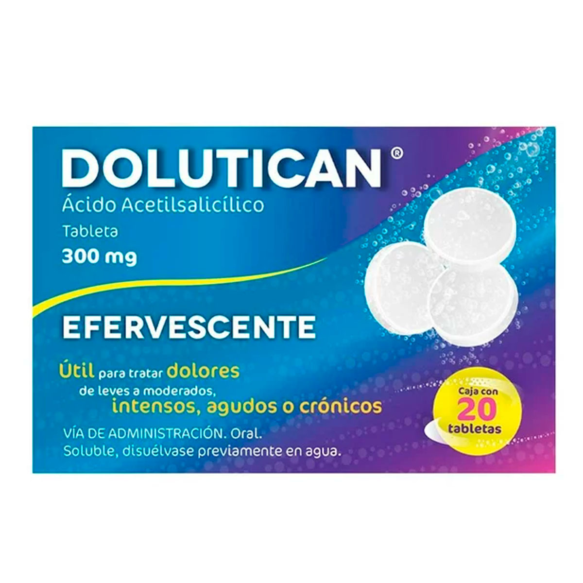 Medicamento Dolutican Efervescente 300Mg 20 PZS