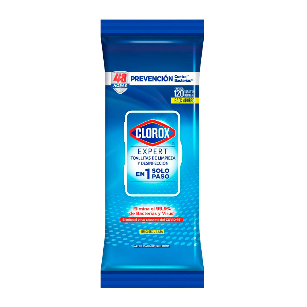 TOALLA HUMEDA CLOROX DESINF EXPERT FRESH 120 PZS