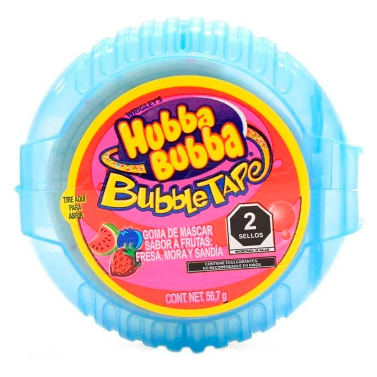 Exhibidor Chicle Hubba Bubba Frutas Rollo 56.7 GRS