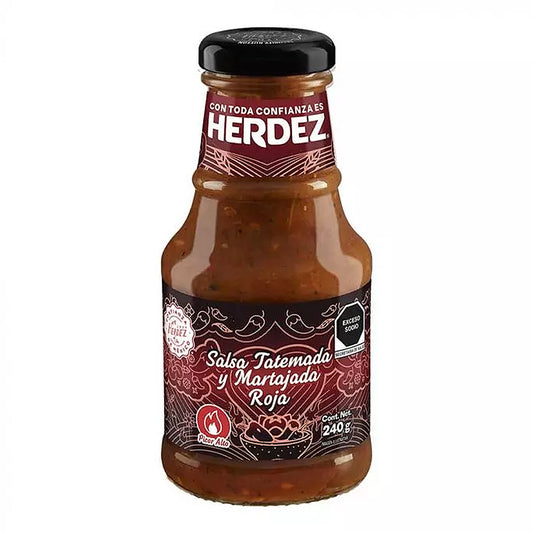 Salsa Herdez Tatemada Y Martajada Roja 240 GRS