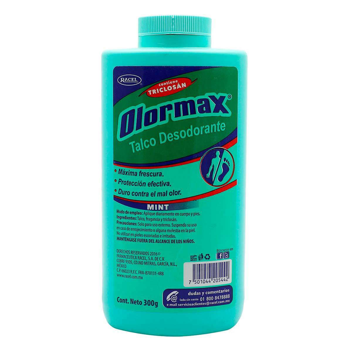 Talco Olormax Verde 300 GRS