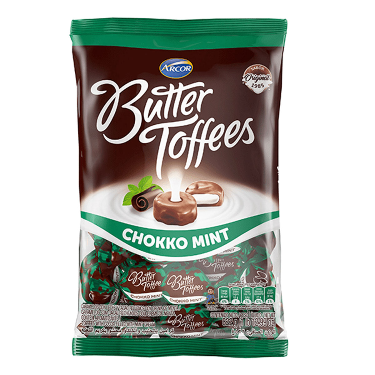 Dulce Arcor Butter Toffees Chokko Mint 300 GRS