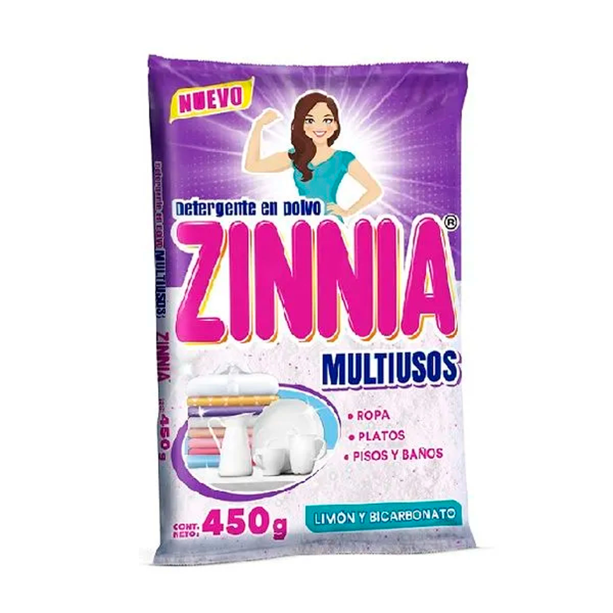 Detergente Zinnia Multiusos 450 GRS