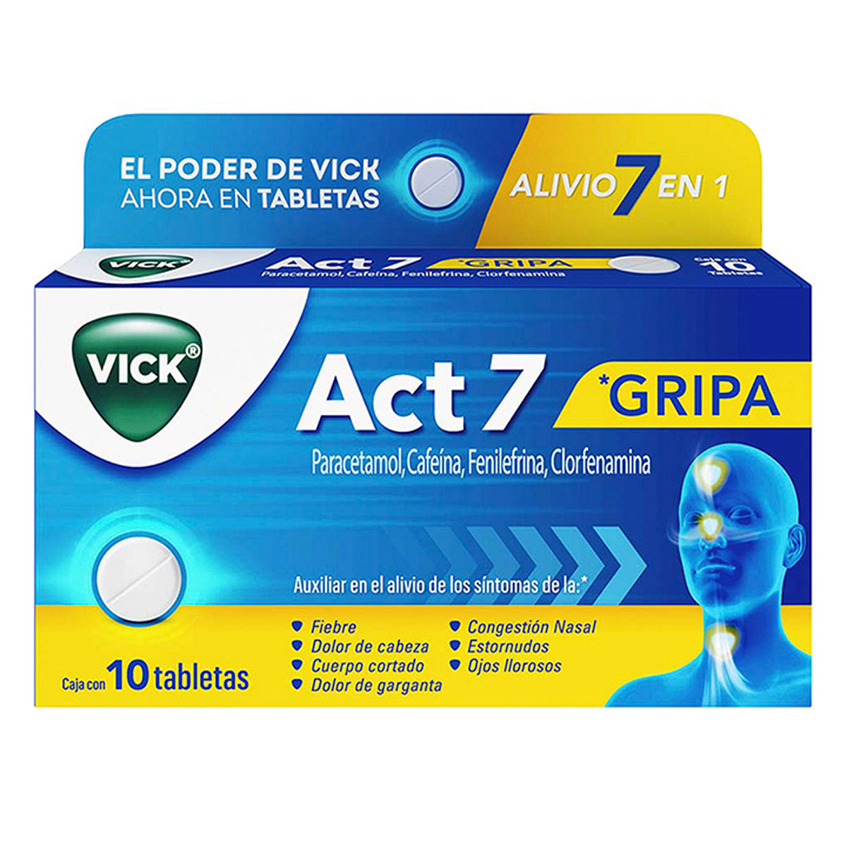 Medicamento Vick Act 7 Tab 10 PZS