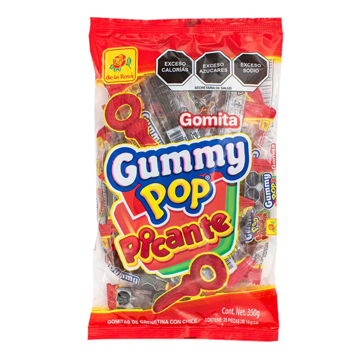 Gomita De La Rosa Gummy Pop Picante 14 GRS