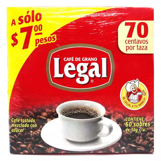 Exhibidor Cafe Legal Sobre +2Sobres 28 GRS