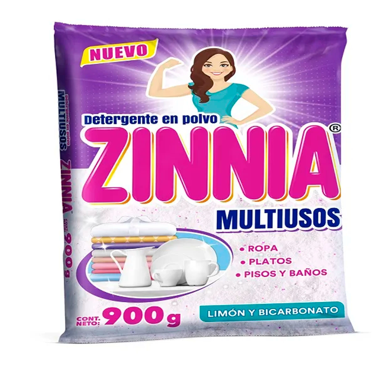 Detergente Zinnia Multiusos 900 GRS