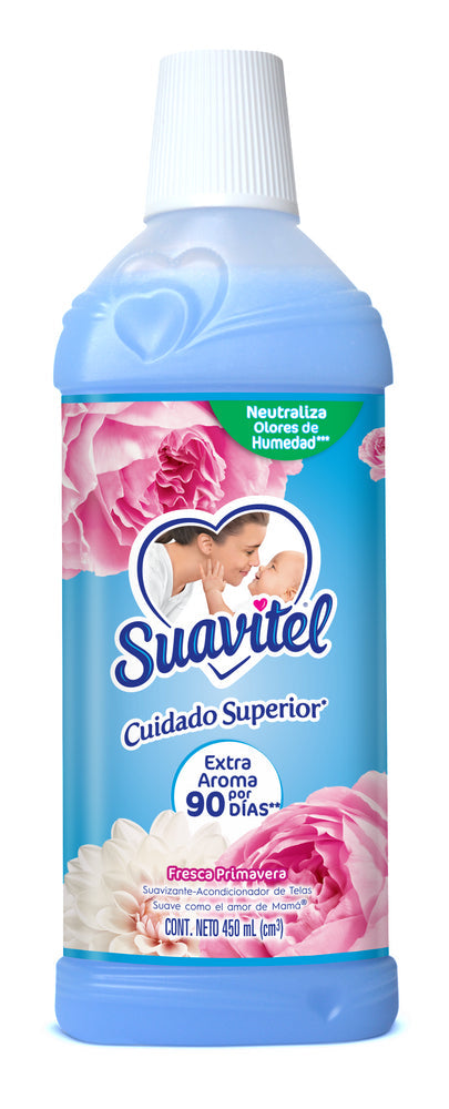 Suavizante de Telas Suavitel Cuidado Superior Fresca Primavera 450ml