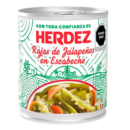 Chiles Herdez Jalapeños Rajas En Escabeche 205 GRS