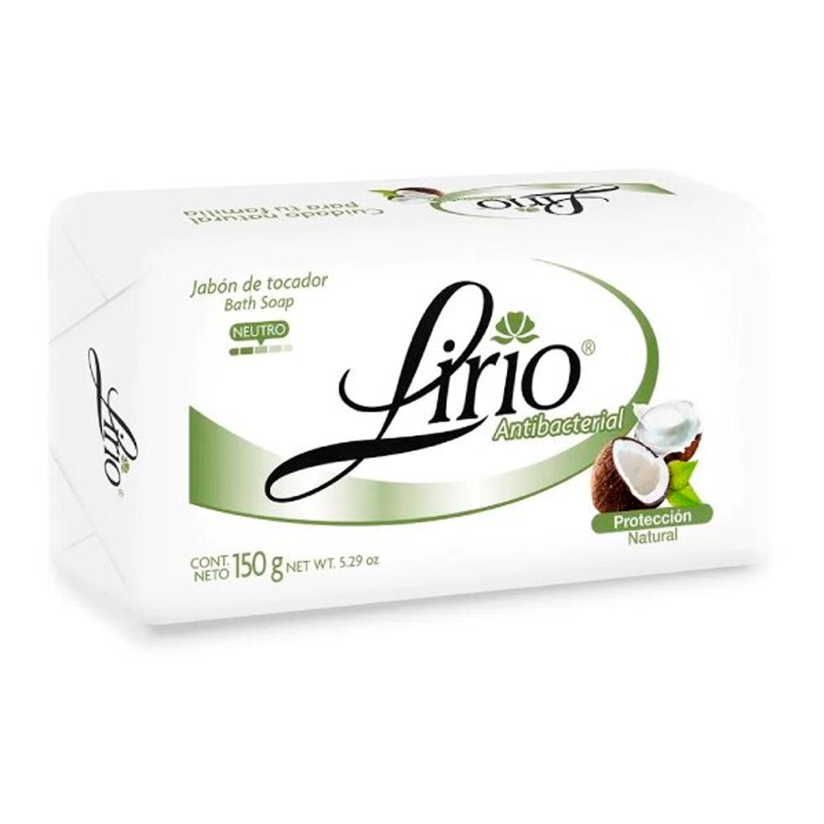 Jabón De Tocador Lirio Coco Antibacterial 150 GRS