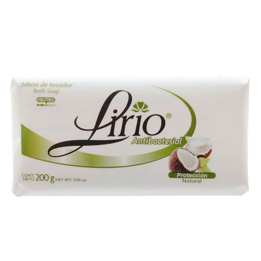 Jabón De Tocador Lirio Coco Antibacterial 200 GRS