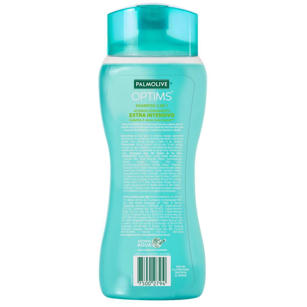 Shampoo Palmolive Optims 2 en 1 Nivel 4 Extra Intensivo 200 ml