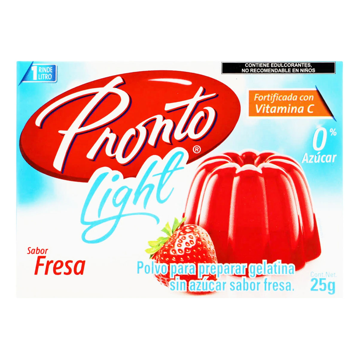 Gelatina Pronto Fresa 25 GRS
