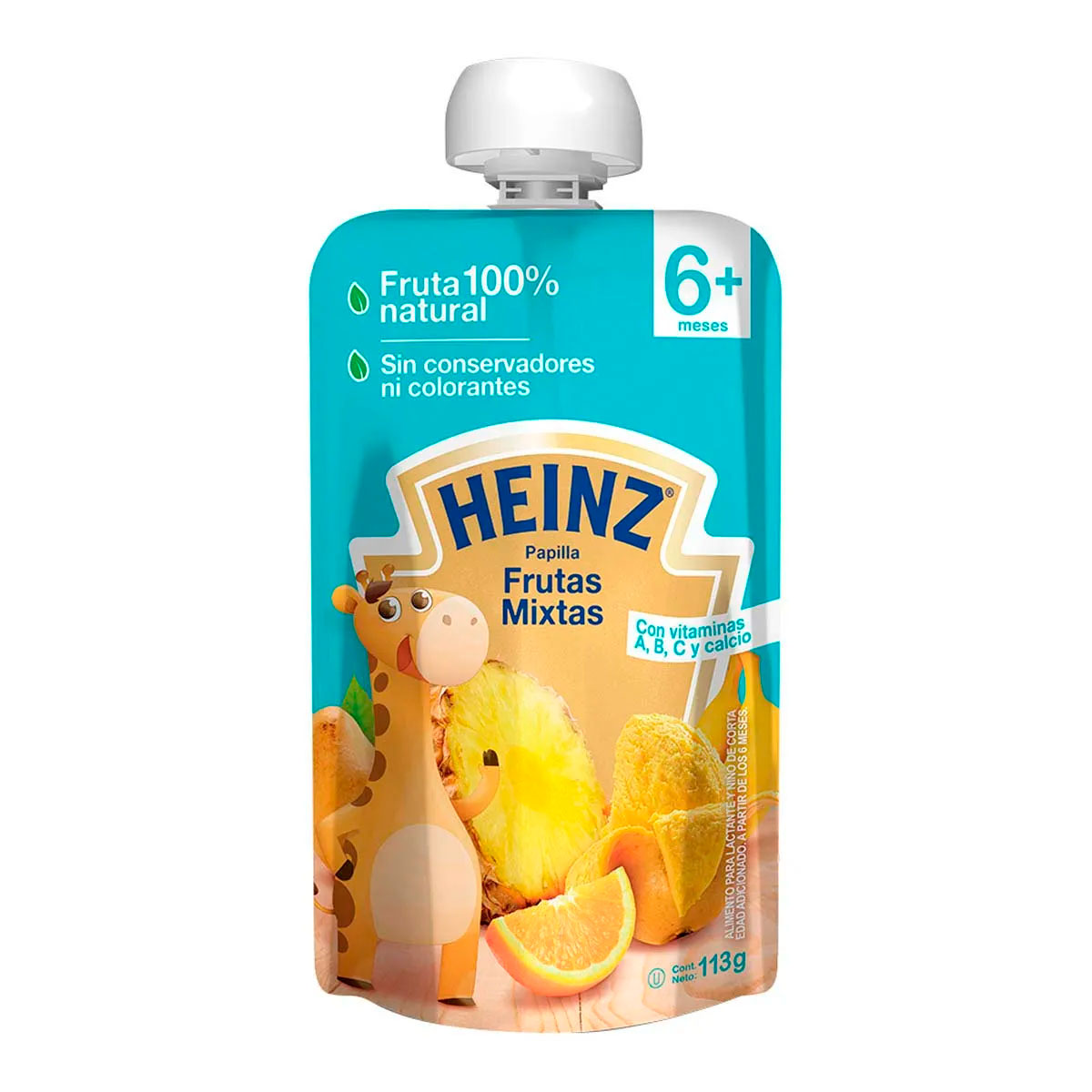 Heinz Papilla Frutas Mixtas Doypack 113 GRS