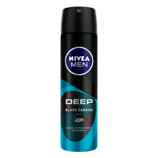 DESODORANTE NIVEA MEN DEEP BLACK CARBON BEAT AER 150 MLL