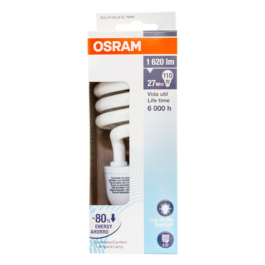 Foco Osram Espiral Luz Blanca 1 PZS