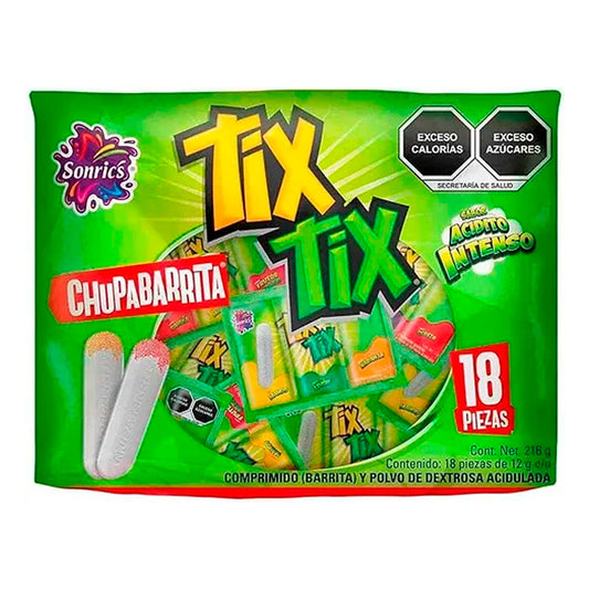 Chupabarrita Tix Tix 18 Pzas 12 GRS
