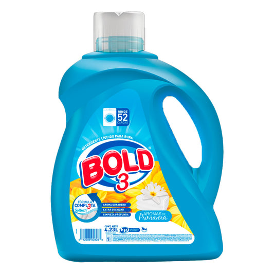 Detergente Líquido Bold 3-1 Aromas Primavera 4.23 LTS