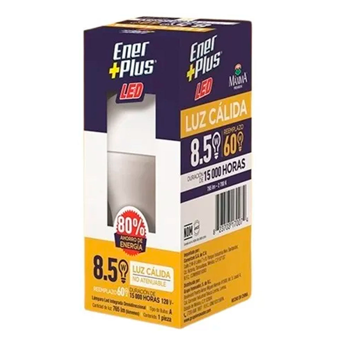Foco Led Máxima Ener+Plus 1 PZS – Basicos