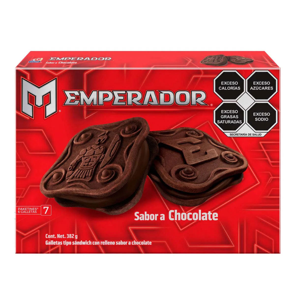 Galletas de chocolate Emperador 7 paketines de 6 galletas c/u