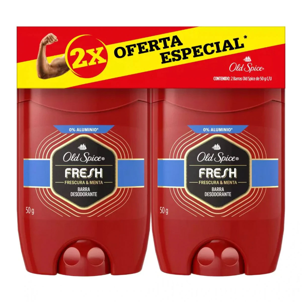 Desodorante Old Spice Fresh En Barra Para Caballero 50 GRS