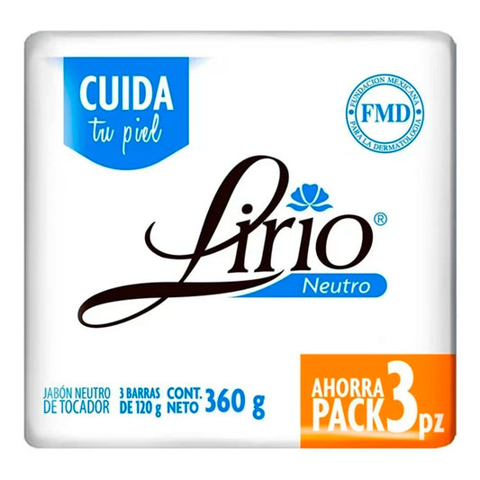 Jabón De Tocador Lirio Neutro 120 GRS