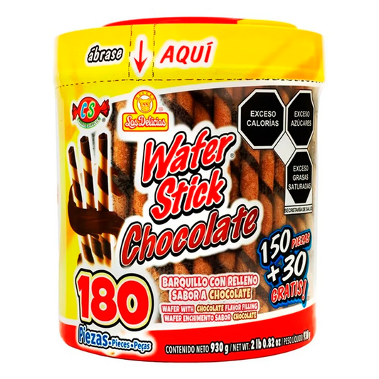 Dulce Exh Dul Las Delicias Wafer Chocolate Las Delicias Chocolate 150 PZS
