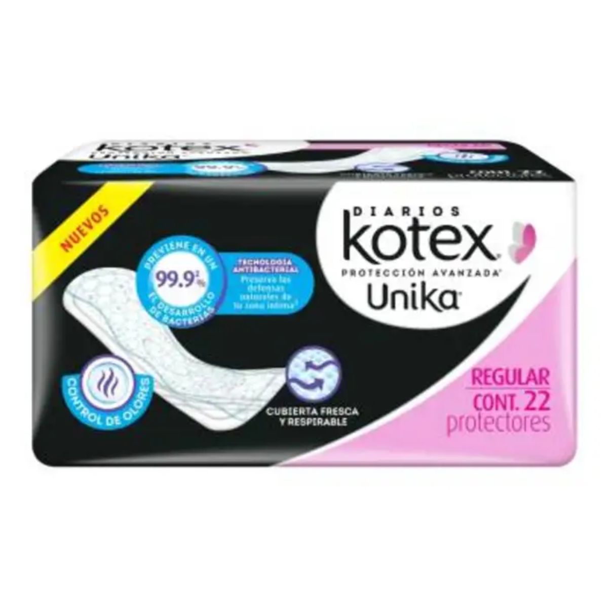 Panty Protector Kotex Unika Antibacterial Regular 22 PZS