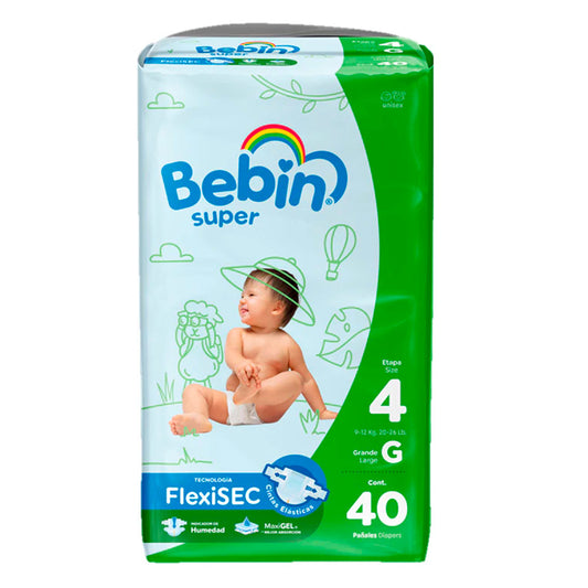 Pañal Bebín Super Grande 40 PZS