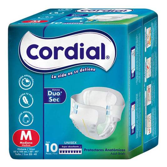 Pañal Cordial Adulto Mediano 10 PZS