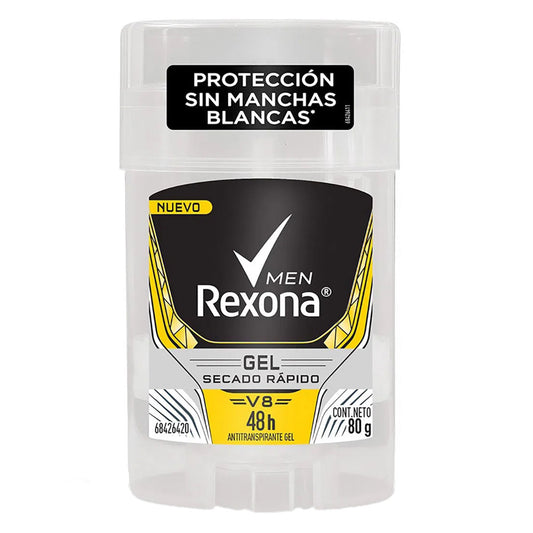 Desodorante Rexona Gel V8 Hombre Antitranspirante 80 GRS