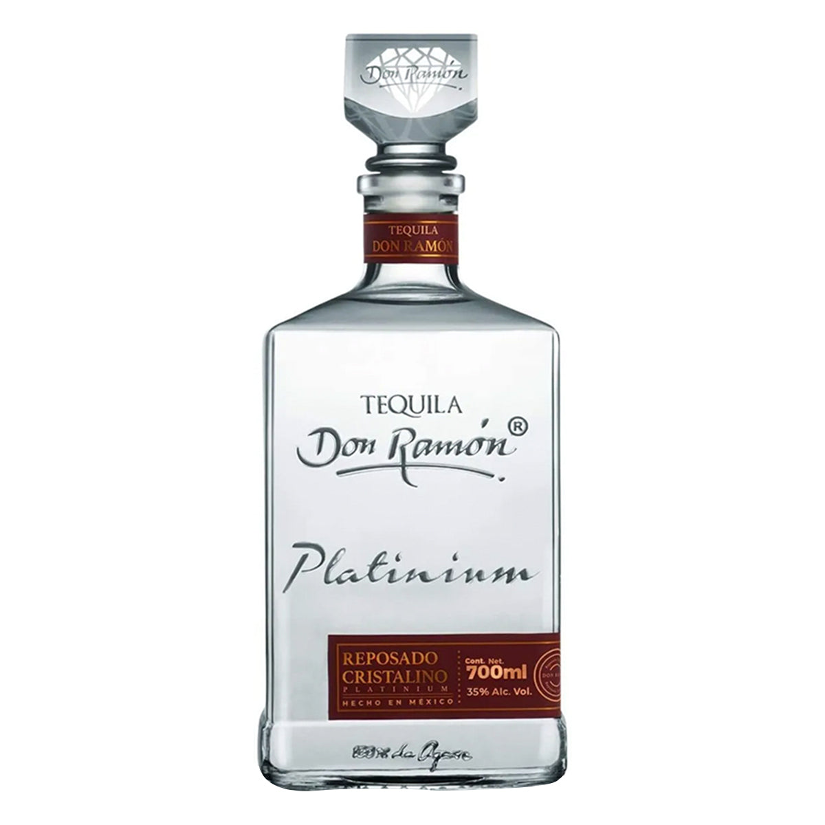 Tequila Don Ramon Reposado Cristalino Platinum 700 MLL