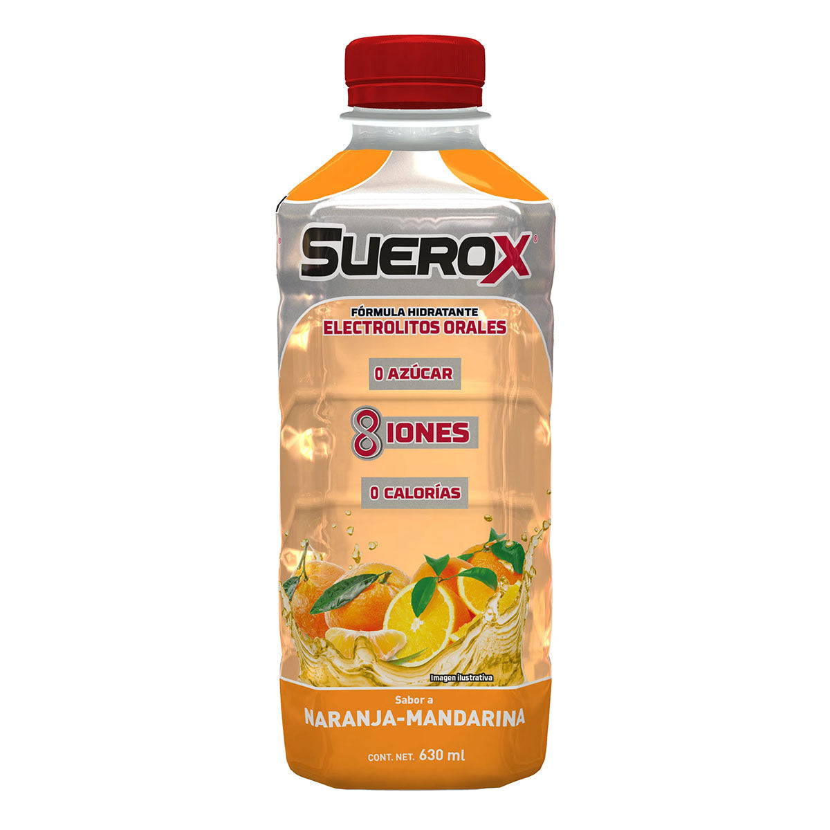 Suero Suerox 8 Iones Naranja Mandarina 630 MLL