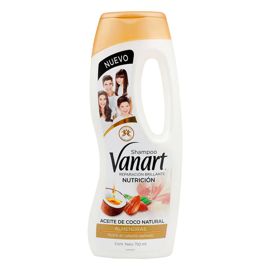 Shampoo Vanart Reparación Brillante Almendras 750 MLL